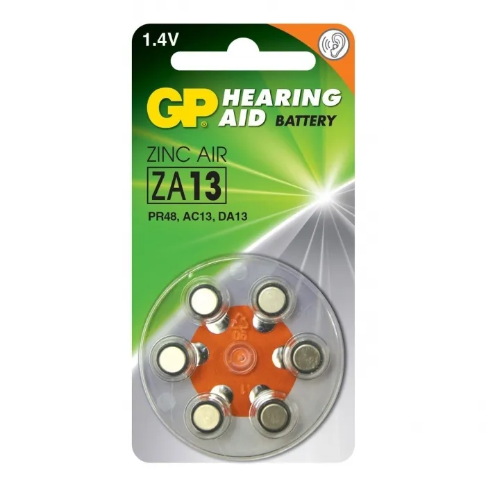 Аккумулятор для слухового аппарата GP Zinc № 13